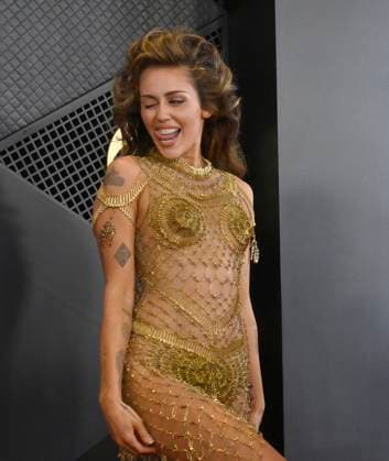 Miley Cyrus attends the 66th annual Grammy Awards at the Crypto.com Arena in Los Angeles on Sunday, February 4, 2024.  LAP20240204071 JIMxRUYMEN