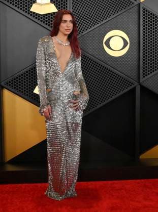 Dua Lipa attends the 66th annual Grammy Awards at the Crypto.com Arena in Los Angeles on Sunday, February 4, 2024.  LAP20240204076 JIMxRUYMEN