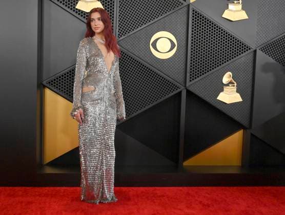 Dua Lipa attends the 66th annual Grammy Awards at the Crypto.com Arena in Los Angeles on Sunday, February 4, 2024.  LAP20240204077 JIMxRUYMEN