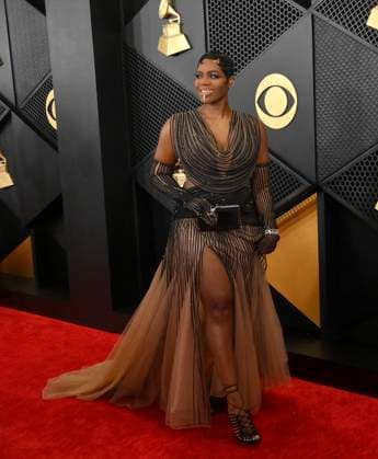 Fantasia Barrino attends the 66th annual Grammy Awards at the Crypto.com Arena in Los Angeles on Sunday, February 4, 2024.  LAP20240204103 JIMxRUYMEN