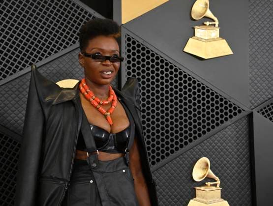 Folake Olowofoyeku attends the 66th annual Grammy Awards at the Crypto.com Arena in Los Angeles on Sunday, February 4, 2024.  LAP20240204129 JIMxRUYMEN