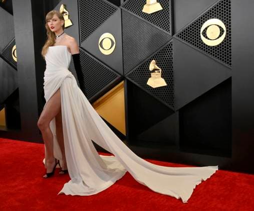 Taylor Swift attends the 66th annual Grammy Awards at the Crypto.com Arena in Los Angeles on Sunday, February 4, 2024.  LAP20240204161 JIMxRUYMEN