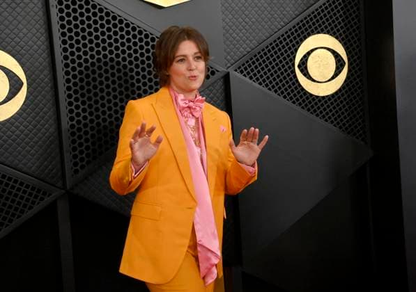 Brandi Carlile attends the 66th annual Grammy Awards at the Crypto.com Arena in Los Angeles on Sunday, February 4, 2024.  LAP20240204166 JIMxRUYMEN