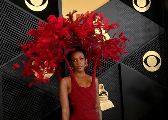 Dawn Richard attends the 66th annual Grammy Awards at the Crypto.com Arena in Los Angeles on Sunday, February 4, 2024.  LAP20240204183 JIMxRUYMEN