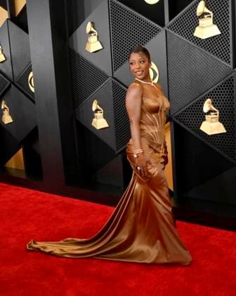 Victoria Monét attends the 66th annual Grammy Awards at the Crypto.com Arena in Los Angeles on Sunday, February 4, 2024.  LAP20240204237 JIMxRUYMEN