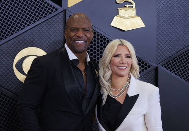 February 4, 2024, Los Angeles, California, USA: Terry Crews and Rebecca King-Crews (L-R) on the red carpet at the 66th Grammy Awards held at Crypto.com Arena in Los Angeles, California on Sunday February 4, 2024. JAVIER ROJAS PI Los Angeles U.S - ZUMAp124 20240204_zaa_p124_085 Copyright: xJavierxRojasx