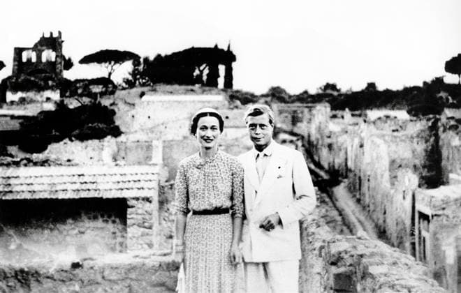 King Edward VIII and Wallis Simpson, Portrait while on Mediterranean Holiday, 1936, From the Documentary Film, A King s Story , Columbia Pictures, 1965  Copyright: xABxArchivex jtv004849