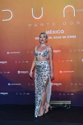 February 5, 2024, Mexico City, Ciudad de Mexico, Mexico: February 05, 2024, Mexico City, Mexico: Actress Florence Pugh attends the Photocall from Dune: Part Two at Mexico City Four Season Hotel. on February 5, 2024. In Mexico City, Mexico. Mexico City Mexico - ZUMAe321 20240205_zea_e321_135 Copyright: xCarlosxTischler xEyepixxGroupx