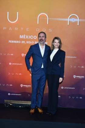 February 5, 2024, Mexico City, Ciudad de Mexico, Mexico: February 05, 2024, Mexico City, Mexico: Director Denis Villeneuve and producer Tanya Lapointe attend the Photocall from Dune: Part Two at Mexico City Four Season Hotel. on February 5, 2024. In Mexico City, Mexico. Mexico City Mexico - ZUMAe321 20240205_zea_e321_141 Copyright: xCarlosxTischler xEyepixxGroupx