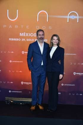 Dune: Part Two Photocall - Mexico City Director Denis Villeneuve and producer Tanya Lapointe attend the Photocall from Dune: Part Two at Mexico City Four Season Hotel on February 5, 2024 inMexico City, Mexico. Photo by Carlos Tischler Eyepix Group ABACAPRESS.COM Mexico City Mexico  Copyright: xTischlerxCarlos Eyepix ABACAx