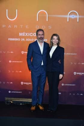 Dune: Part Two Photocall - Mexico City Director Denis Villeneuve and producer Tanya Lapointe attend the Photocall from Dune: Part Two at Mexico City Four Season Hotel on February 5, 2024 inMexico City, Mexico. Photo by Carlos Tischler Eyepix Group ABACAPRESS.COM Mexico City Mexico  Copyright: xTischlerxCarlos Eyepix ABACAx