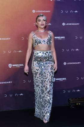 Dune: Part Two Photocall - Mexico City Actress Florence Pugh attends the Photocall from Dune: Part Two at Mexico City Four Season Hotel on February 5, 2024 inMexico City, Mexico. Photo by Carlos Tischler Eyepix Group ABACAPRESS.COM Mexico City Mexico  Copyright: xTischlerxCarlos Eyepix ABACAx