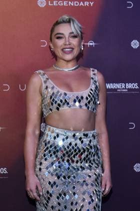 Dune: Part Two Photocall - Mexico City Actress Florence Pugh attends the Photocall from Dune: Part Two at Mexico City Four Season Hotel on February 5, 2024 inMexico City, Mexico. Photo by Carlos Tischler Eyepix Group ABACAPRESS.COM Mexico City Mexico  Copyright: xTischlerxCarlos Eyepix ABACAx