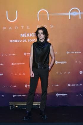 Dune: Part Two Photocall - Mexico City Actor TimothÃ e Chalamet attends the Photocall from Dune: Part Two at Mexico City Four Season Hotel on February 5, 2024 inMexico City, Mexico. Photo by Carlos Tischler Eyepix Group ABACAPRESS.COM Mexico City Mexico  Copyright: xTischlerxCarlos Eyepix ABACAx