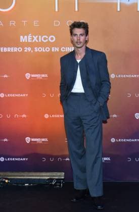 Dune: Part Two Photocall - Mexico City Actor Austin Butler attends the Photocall from Dune: Part Two at Mexico City Four Season Hotel on February 5, 2024 inMexico City, Mexico. Photo by Carlos Tischler Eyepix Group ABACAPRESS.COM Mexico City Mexico  Copyright: xTischlerxCarlos Eyepix ABACAx