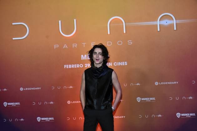 February 5, 2024, Mexico City, Ciudad de Mexico, Mexico: February 05, 2024, Mexico City, Mexico: Actor Timotho e Chalamet attends the Photocall from Dune: Part Two at Mexico City Four Season Hotel. on February 5, 2024. In Mexico City, Mexico. Mexico City Mexico - ZUMAe321 20240205_zea_e321_198 Copyright: xCarlosxTischler xEyepixxGroupx