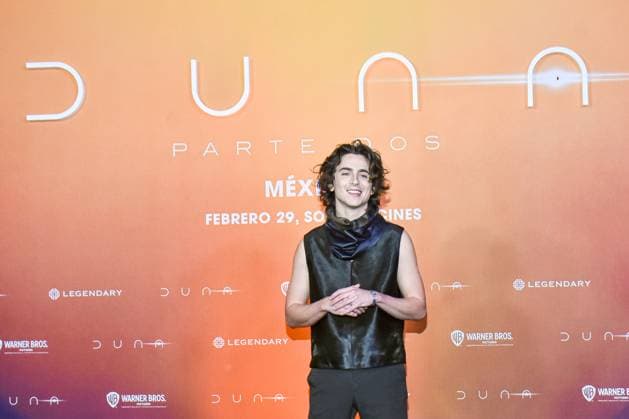 Dune: Part Two Film Photocall February 05, 2024, Mexico City, Mexico: Actor Timothee Chalamet attends the Photocall from Dune: Part Two at Mexico City Four Season Hotel. Mexico City Mexico Copyright: xCarlosxTischlerxxEyepixxGroupx