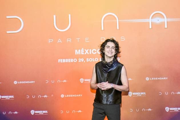 Dune: Part Two Film Photocall February 05, 2024, Mexico City, Mexico: Actor Timothee Chalamet attends the Photocall from Dune: Part Two at Mexico City Four Season Hotel. Mexico City Mexico Copyright: xCarlosxTischlerxxEyepixxGroupx