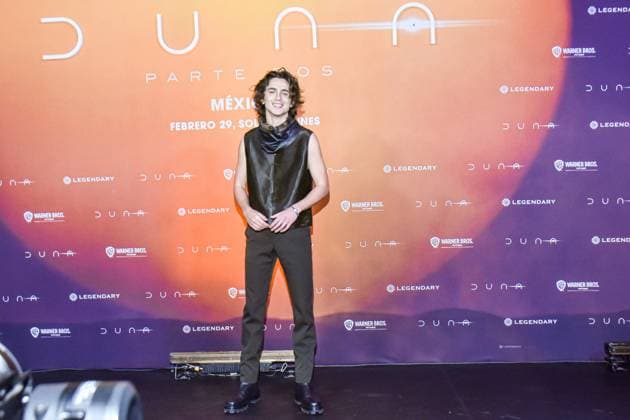 Dune: Part Two Film Photocall February 05, 2024, Mexico City, Mexico: Actor Timothee Chalamet attends the Photocall from Dune: Part Two at Mexico City Four Season Hotel. Mexico City Mexico Copyright: xCarlosxTischlerxxEyepixxGroupx