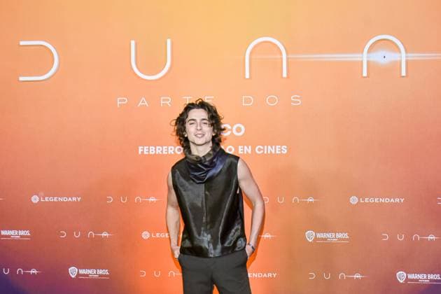Dune: Part Two Film Photocall February 05, 2024, Mexico City, Mexico: Actor Timothee Chalamet attends the Photocall from Dune: Part Two at Mexico City Four Season Hotel. Mexico City Mexico Copyright: xCarlosxTischlerxxEyepixxGroupx