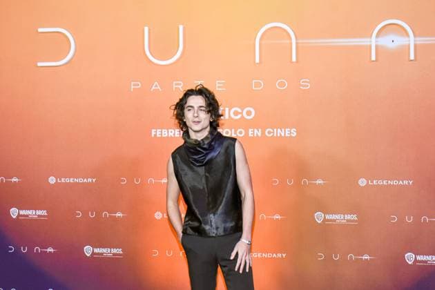 Dune: Part Two Film Photocall February 05, 2024, Mexico City, Mexico: Actor Timothee Chalamet attends the Photocall from Dune: Part Two at Mexico City Four Season Hotel. Mexico City Mexico Copyright: xCarlosxTischlerxxEyepixxGroupx