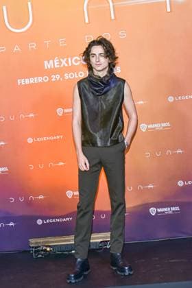 Dune: Part Two Film Photocall February 05, 2024, Mexico City, Mexico: Actor Timothee Chalamet attends the Photocall from Dune: Part Two at Mexico City Four Season Hotel. Mexico City Mexico Copyright: xCarlosxTischlerxxEyepixxGroupx