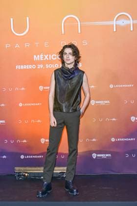 Dune: Part Two Film Photocall February 05, 2024, Mexico City, Mexico: Actor Timothee Chalamet attends the Photocall from Dune: Part Two at Mexico City Four Season Hotel. Mexico City Mexico Copyright: xCarlosxTischlerxxEyepixxGroupx