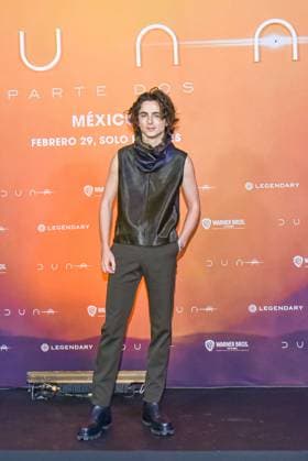 Dune: Part Two Film Photocall February 05, 2024, Mexico City, Mexico: Actor Timothee Chalamet attends the Photocall from Dune: Part Two at Mexico City Four Season Hotel. Mexico City Mexico Copyright: xCarlosxTischlerxxEyepixxGroupx