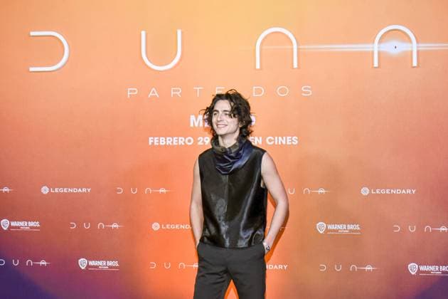 Dune: Part Two Film Photocall February 05, 2024, Mexico City, Mexico: Actor Timothee Chalamet attends the Photocall from Dune: Part Two at Mexico City Four Season Hotel. Mexico City Mexico Copyright: xCarlosxTischlerxxEyepixxGroupx