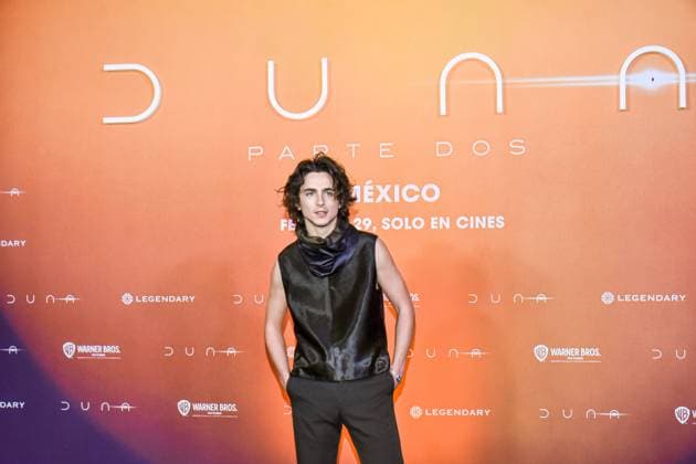 Dune: Part Two Film Photocall February 05, 2024, Mexico City, Mexico: Actor Timothee Chalamet attends the Photocall from Dune: Part Two at Mexico City Four Season Hotel. Mexico City Mexico Copyright: xCarlosxTischlerxxEyepixxGroupx