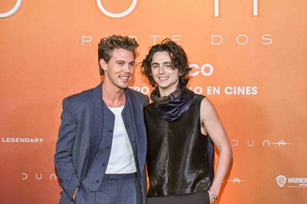 Dune: Part Two Film Photocall February 05, 2024, Mexico City, Mexico: Actors Austin Butler and Timothee Chalame attend the Photocall from Dune: Part Two at Mexico City Four Season Hotel. Mexico City Mexico Copyright: xCarlosxTischlerxxEyepixxGroupx