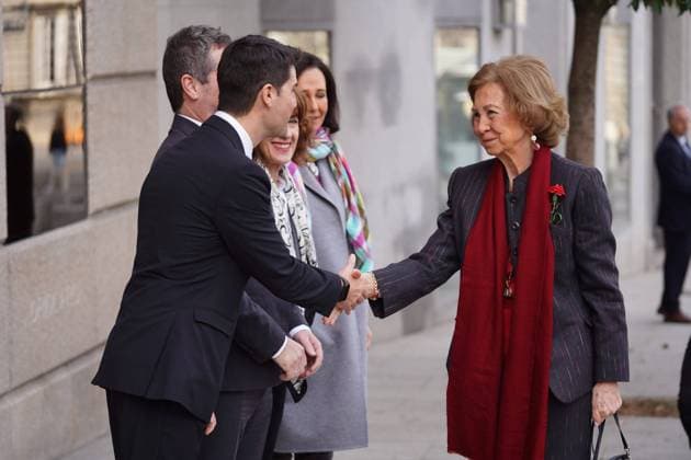 Queen Sofia meets with the board of trustees of the Higher School of Music in Madrid, Tuesday, February 6, 2024 Cordon Press