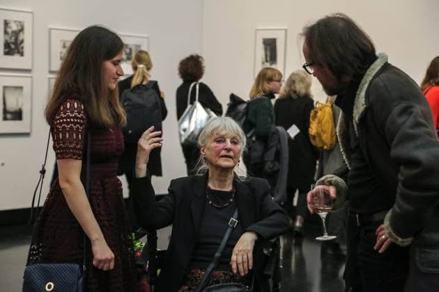Helga Paris ibei der Eröffnung ihrer Ausstellung in der Akademie der Künste Berlin am Pariser Platz, 7.11.2019 *** Helga Paris at the opening of her exhibition at the Akademie der Künste Berlin on Pariser Platz, 7 11 2019