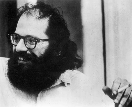 Allen Ginsberg (1926-97) (b w photo) BAL126106 Allen Ginsberg (1926-97) (b w photo) by American Photographer, (20th century); Private Collection; (add.info.: by Photographer American). Copyright: xBridgemanxImagesx 126106