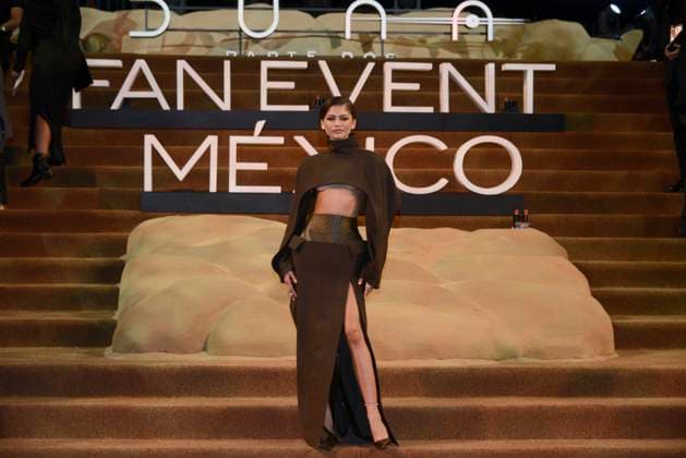 Fan Event For The Film Dune: Part Two February 6, 2024, Mexico City, Mexico: Actress Zendaya, attends the red carpet of the Fan Event for the film Dune: Part Two at Auditorio Nacional. on February 6, 2024 in Mexico City. (Photo by Carlos Tischler Eyepix Group) Copyright: xCarlosxTischler xEyepixxGroupx CT_06022024_111007