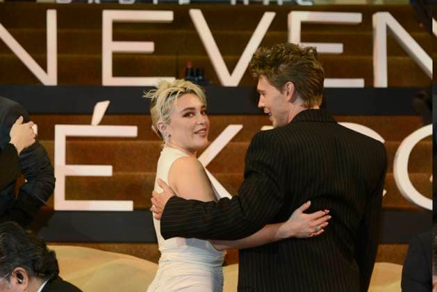 Fan Event For The Film Dune: Part Two February 6, 2024, Mexico City, Mexico: Florence Pugh and Austin Butler attend the red carpet of the Fan Event for the film Dune: Part Two at Auditorio Nacional. on February 6, 2024 in Mexico City. (Photo by Carlos Tischler Eyepix Group) Copyright: xCarlosxTischler xEyepixxGroupx CT_06022024_111046