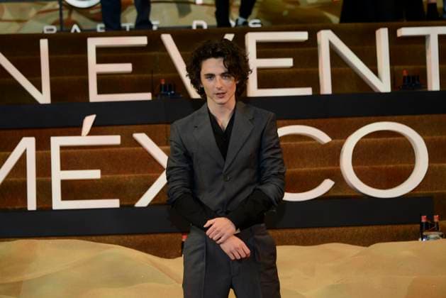 Fan Event For The Film Dune: Part Two February 6, 2024, Mexico City, Mexico: Actor Timothée Chalamet attends the red carpet of the Fan Event for the film Dune: Part Two at Auditorio Nacional. on February 6, 2024 in Mexico City. (Photo by Carlos Tischler Eyepix Group) Copyright: xCarlosxTischler xEyepixxGroupx CT_06022024_111050
