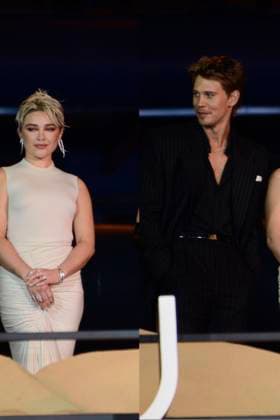 Fan Event For The Film Dune: Part Two February 6, 2024, Mexico City, Mexico: Florence Pugh and Austin Butler attend the red carpet of the Fan Event for the film Dune: Part Two at Auditorio Nacional. on February 6, 2024 in Mexico City. (Photo by Carlos Tischler Eyepix Group) Copyright: xCarlosxTischler xEyepixxGroupx CT_06022024_111072