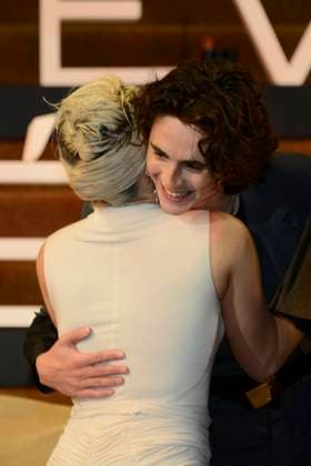 February 6, 2024, Mexico City, Ciudad de Mexico, Mexico: February 6, 2024, Mexico City, Mexico: Florence Pugh and Timotho e Chalamet attend the red carpet of the Fan Event for the film Dune: Part Two at Auditorio Nacional. on February 6, 2024 in Mexico City. Mexico City Mexico - ZUMAe321 20240206_zea_e321_031 Copyright: xCarlosxTischler xEyepixxGroupx