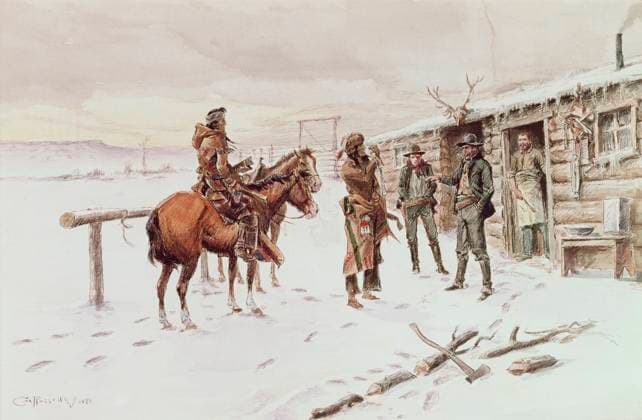 Indian Trading Post Charles Marion Russell (1865-1926 American)  Copyright: x x2010xSuperStockx 900-125835