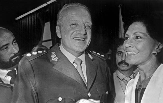 Argentinian President Leopoldo Fortunato Galtieri in Buenos Aires May 25, 1982 (At Time of Falklands War) (b w photo) 1643057 Argentinian President Leopoldo Fortunato Galtieri in Buenos Aires May 25, 1982 (At Time of Falklands War) (b w photo); (add.info.: Argentinian president Leopoldo Fortunato Galtieri in Buenos Aires may 25, 1982 (at time of Falklands war)). Copyright: xBridgemanxImagesx 1643057