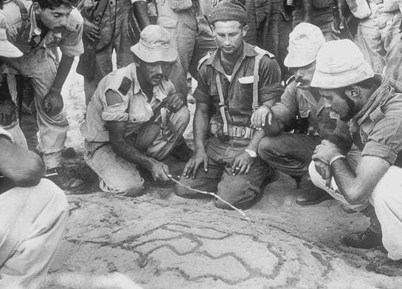 Israeli Soldiers, Suez Crisis, 3rd November 1956 (b w photo) 1700940 Israeli Soldiers, Suez Crisis, 3rd November 1956 (b w photo); (add.info.: The Suez Crisis, or the Second Arab Israeli war, also called the Tripartite Aggression in the Arab world and the Sinai War in Israel, was an invasion of Egypt in late 1956 by Israel, followed by the United Kingdom and France.). Copyright: xBridgemanxImagesx 1700940