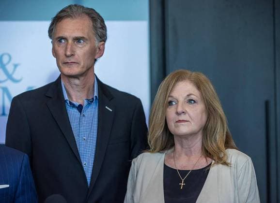 February 7, 2024: Deborah and Kim Clenney, the parents of Courtney Clenney, the OnlyFans model accused of killing her boyfriend. They attended a news conference in Coconut Grove, Florida, on Wednesday, Feb. 7, 2024, at their lawyer s office. They were booked into jail in Miami on Tuesday, after being extradited from Texas, for allegedly hacking into the computer of their daughter s former boyfriend, whom she s accused of killing. - ZUMAm67_ 20240207_zaf_m67_023 Copyright: xPedroxPortalx