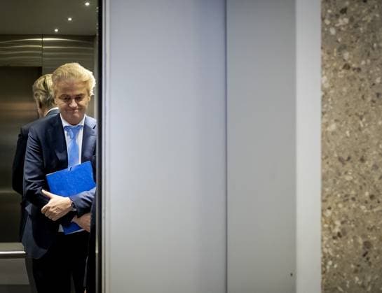 News Themen der Woche KW06 News Bilder des Tages THE HAGUE - Geert Wilders (PVV) after talks in the formation area. Informant Ronald Plasterk has once again invited the faction leaders of the parties PVV, VVD, NSC and BBB to further discuss the cabinet formation, after NSC faction leader Pieter Omtzigt announced that he does not want to continue discussing a right-wing majority cabinet. ANP ROBIN VAN LONKHUIJSEN netherlands out - belgium out  Copyright: xx x490546980x originalFilename: 490546980.jpg