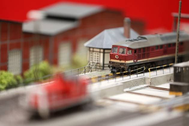 Modell Leben Erfurt 09 02 2024, Erfurt, Trade fair, Press tour at Modell Leben The Thuringian model building trade fair in the picture There is a great variety of model railroads to see
