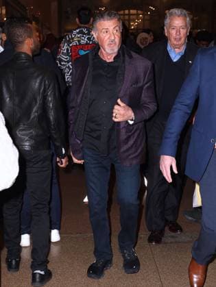 NFW - Celebs At Tommy Hilfiger Show Sylvester Stallone attends the Tommy Hilfiger show at Grand Central during the New York fashion week, NY on February 9, 2024. Photo by Dylan Travis ABACAPRESS.COM New York City NY United States  Copyright: xDylanxTravis ABACAx