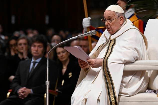 Italy, Rome, Vatican, 2024 2 11.Pope Francis celebrates a Holy Mass for Canonization of Maria Antonia of Saint Joseph de Paz y Figueroa in Saint Peter s Basilica, Vatican City. On the anniversary of the first apparition of the Blessed Virgin Mary in Lourdes, Pope Francis canonized Maria Antonia of Saint Joseph de Paz y Figueroa, also known as Mama Antula, the founder of the House for Spiritual Exercises of Buenos Aires Photograph by Vatican Media Catholic Press Photo s. RESTRICTED TO EDITORIAL USE - NO MARKETING - NO ADVERTISING CAMPAIGNS.  Copyright: xVATICANxMEDIAx xipa-agency.netx xVaticanxMediax IPA_Agency_IPA43342573