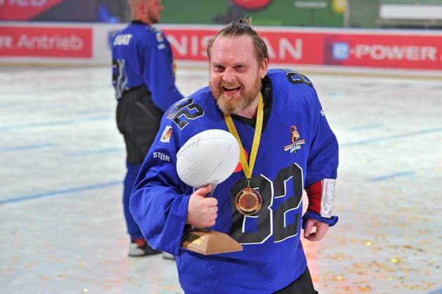 RTL American Ice Football Axel Stein on the occasion of the RTL TV event American Ice Football on 11 02 2024 in the SAP Arena Mannheim 20240211MWI120926