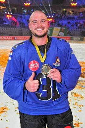 RTL American Ice Football Nico Legat on the occasion of the RTL TV event American Ice Football on 11 02 2024 in the SAP Arena Mannheim 20240211MWI120976