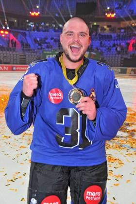 RTL American Ice Football Nico Legat on the occasion of the RTL TV event American Ice Football on 11 02 2024 in the SAP Arena Mannheim 20240211MWI120980